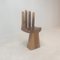 Wooden Hand Chair in the style of Pedro Friedeberg, 1970s, Image 19