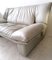 Postmodern Pale Grey Leather Sofa by Nicoletti Salotti, Italy, 1980s, Image 11