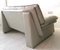 Postmodern Pale Grey Leather Sofa by Nicoletti Salotti, Italy, 1980s 4