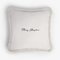 Christmas Happy Pillow in White and White from Lo Decor 1