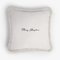 Christmas Happy Pillow in White and White from Lo Decor, Image 1