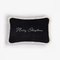 Christmas Happy Pillow in Black and White from Lo Decor 1
