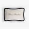 Christmas Happy Pillow in Black and White from Lo Decor 3