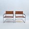 Cantilever Lounge Chairs in Leather and Chrome, 1970s, Set of 2 3