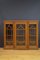 Victorian Oak Glazed Bookcase Cabinet, 1880s 1