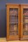 Victorian Oak Glazed Bookcase Cabinet, 1880s 13