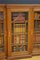 Victorian Oak Glazed Bookcase Cabinet, 1880s 11