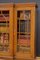 Victorian Oak Glazed Bookcase Cabinet, 1880s 10