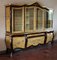 Antique Style Bookcase with Four-Door Riser in Myrtle Burl, 2000s 12