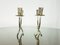 Mid-Century Modern Silver Plated Brass Candleholders by Aldo Tura for Macabo, 1940s, Set of 2, Image 6