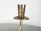 Mid-Century Modern Silver Plated Brass Candleholders by Aldo Tura for Macabo, 1940s, Set of 2 7