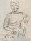 Alexandre Blanchet, Portrait de femme pour Torca, 1959, Charcoal Drawing, Image 2
