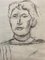 Alexandre Blanchet, Portrait de femme pour Torca, 1959, Charcoal Drawing 1