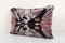 Silk and Velvet Ikat Abstract Animal Pattern Cushion Cover, 2010s 4