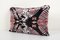 Silk and Velvet Ikat Abstract Animal Pattern Cushion Cover, 2010s, Image 4