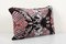 Silk and Velvet Ikat Abstract Animal Pattern Cushion Cover, 2010s 2