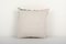 Square Fighting Tiger Ikat Velvet Pillow, Handwoven Silk Velvet Cushion Cover, Animal Motif Designer Pillow 15 X 15, 2010s 4