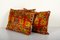 Housses de Coussin Vintage en Velours Coloré de Vintage Pillow Store Contemporary, 2010s, Set de 2 2