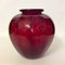 Ruby Red Blown Glass Vase from Vittorio Zecchins, Murano, 1922s, Image 3