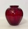 Ruby Red Blown Glass Vase from Vittorio Zecchins, Murano, 1922s 5