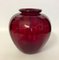 Ruby Red Blown Glass Vase from Vittorio Zecchins, Murano, 1922s 1