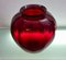 Vaso in vetro soffiato rosso rubino di Vittorio Zecchins, Murano, anni '22, Immagine 2
