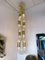 Italian Murano Glass Brass Chain Chandelier attributed to Aldo Nason for Mazzega, 1970s 11