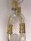 Italian Murano Glass Brass Chain Chandelier attributed to Aldo Nason for Mazzega, 1970s 5