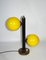 Gelbe Kugel Schreibtischlampe, 1960er 2