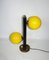 Gelbe Kugel Schreibtischlampe, 1960er 1
