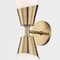Goldene Cobra Wandlampen von BDV Paris Design Furnitures, 2er Set 2