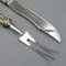 Silvered Rabbit and Poultry Tranchier Cutlery, 1970s, Set of 2 9