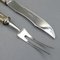 Silvered Rabbit and Poultry Tranchier Cutlery, 1970s, Set of 2, Image 9