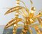 Goldene Palmen Stehlampe mit 3 funkelnden Zweigen, Italien, 1970er 7