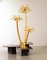 Golden Palm Tree Floor Lamp with 3 Sparkling Branches, Italy, 1970s, Image 2