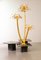 Golden Palm Tree Floor Lamp with 3 Sparkling Branches, Italy, 1970s 17