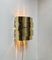 Danish Modern Brass Wall Sconce by Werner Schou for Coronell, 1970s 2