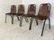 Mid-Century Industrial Chairs attributed to Charlotte Perriand for Les Arcs, 1960s, Set of 4 8