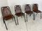 Mid-Century Industrial Chairs attributed to Charlotte Perriand for Les Arcs, 1960s, Set of 4 13