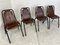 Mid-Century Industrial Chairs attributed to Charlotte Perriand for Les Arcs, 1960s, Set of 4, Image 13