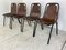 Mid-Century Industrial Chairs attributed to Charlotte Perriand for Les Arcs, 1960s, Set of 4, Image 5