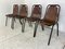 Mid-Century Industrial Chairs attributed to Charlotte Perriand for Les Arcs, 1960s, Set of 4 2