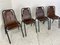 Mid-Century Industrial Chairs attributed to Charlotte Perriand for Les Arcs, 1960s, Set of 4 4