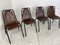 Mid-Century Industrial Chairs attributed to Charlotte Perriand for Les Arcs, 1960s, Set of 4, Image 4