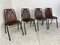 Mid-Century Industrial Chairs attributed to Charlotte Perriand for Les Arcs, 1960s, Set of 4, Image 12