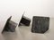 Black Carrara Marble Side Tables with Oblique Angles, Italy, 1970s, Set of 3 6