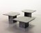 Black Carrara Marble Side Tables with Oblique Angles, Italy, 1970s, Set of 3 14