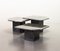 Black Carrara Marble Side Tables with Oblique Angles, Italy, 1970s, Set of 3 1