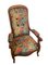 Silla francesa con tapicería estilo Liberty, siglo XIX, Imagen 1