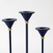 Postmodern Blue Candleholders, 1980s, Set of 3 6